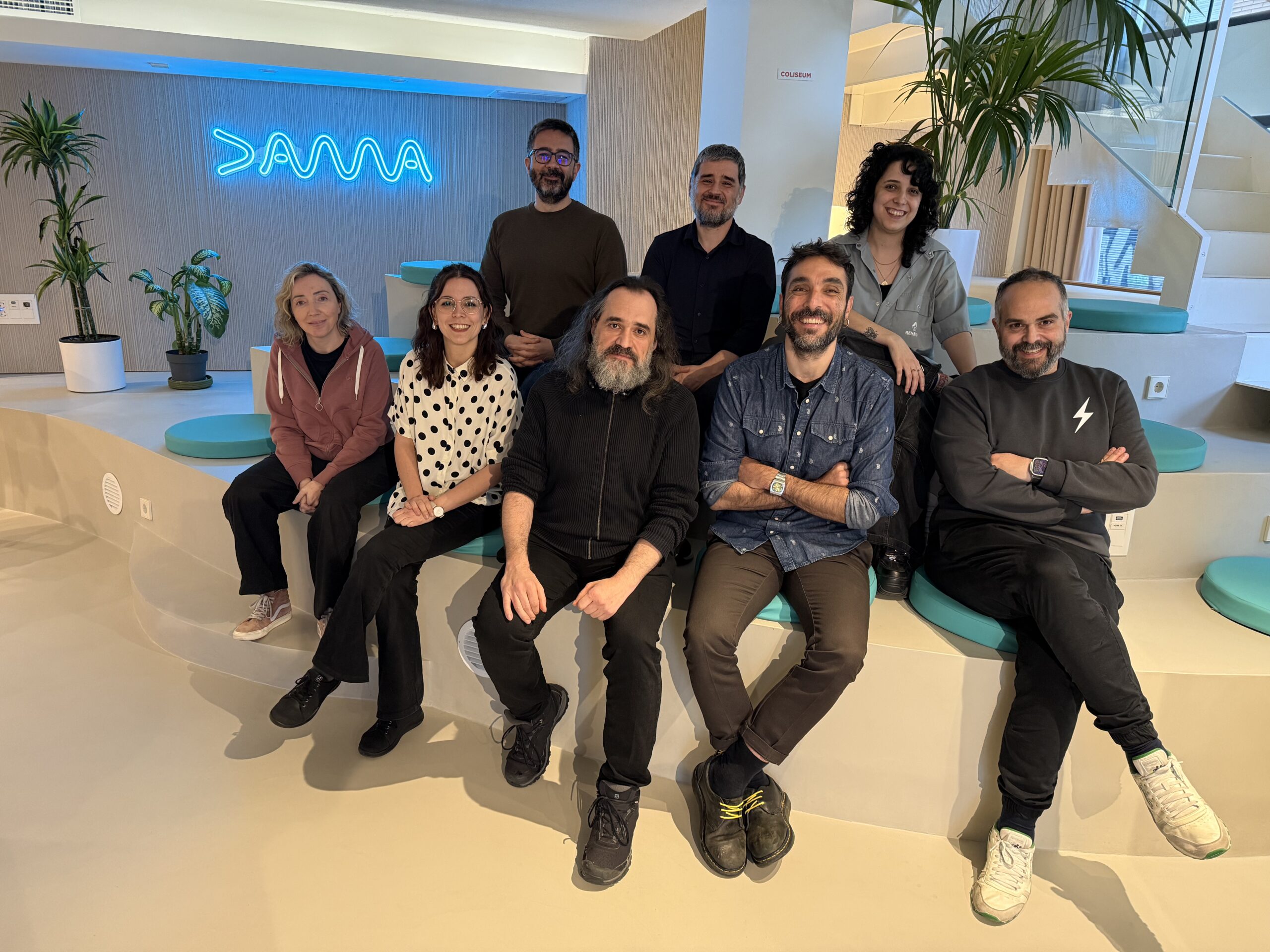 Junta directiva del sindicato ALMA en la sede de DAMA en Barcelona